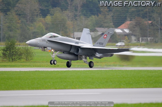2009-10-08 Meiringen 561 McDonnell Douglas FA-18C Hornet